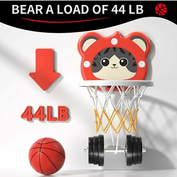 Indoor Mini Basketball Hoop for Toddlers Kids Boys Age 2 - 6, Toddlers Basket - Picture 2 of 6
